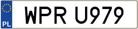 Trailer License Plate